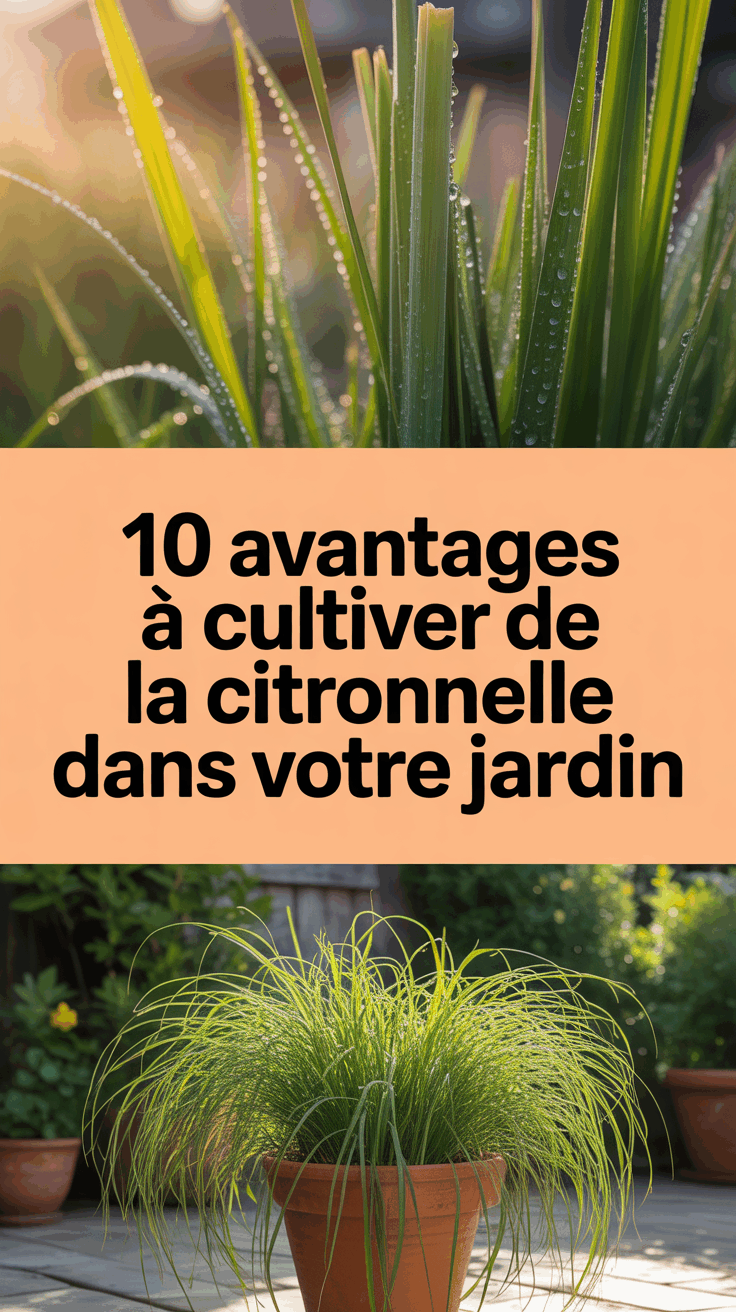 10 avantages à cultiver de la citronnelle dans votre jardin