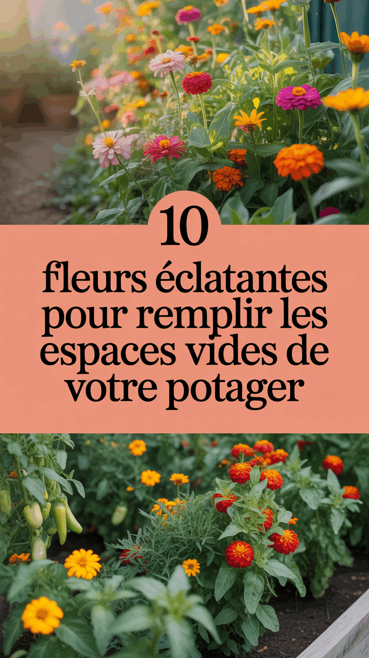 10 fleurs éclatantes pour remplir les espaces vides de votre potager