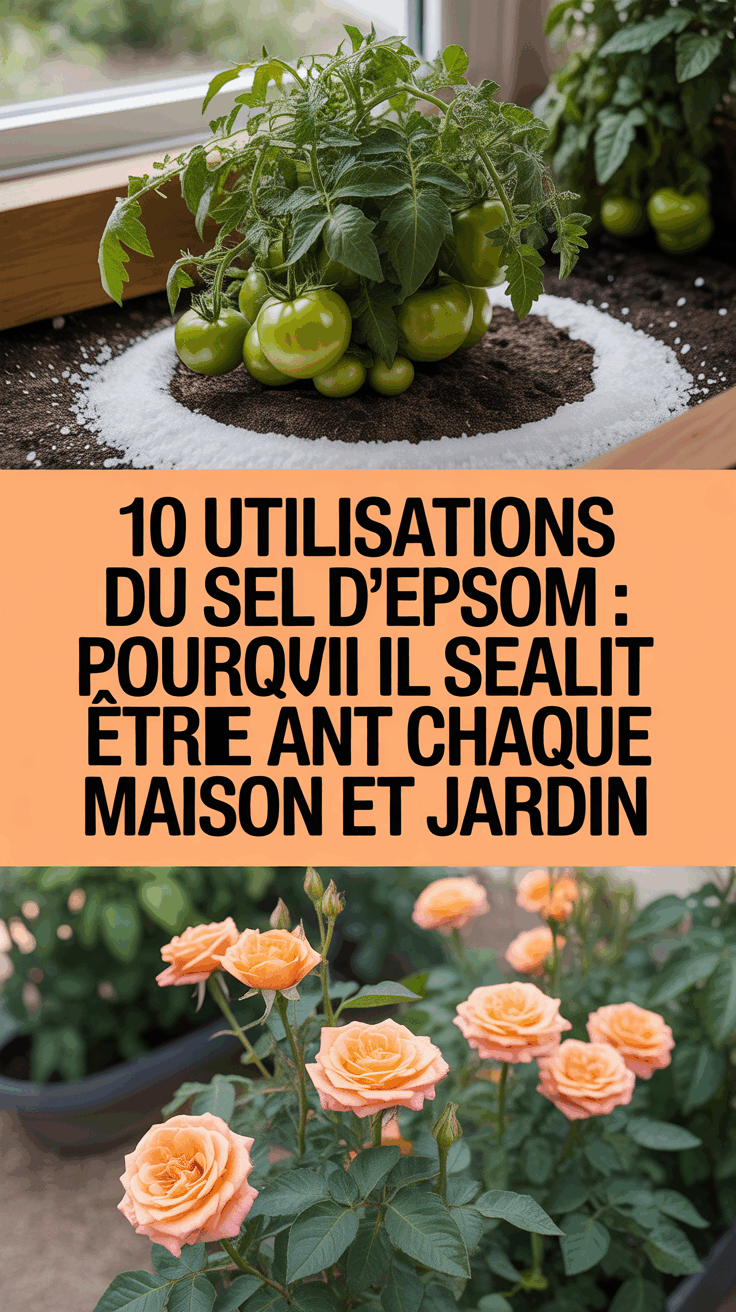 10 utilisations du sel d’Epsom : pourquoi il devrait être dans chaque maison et jardin