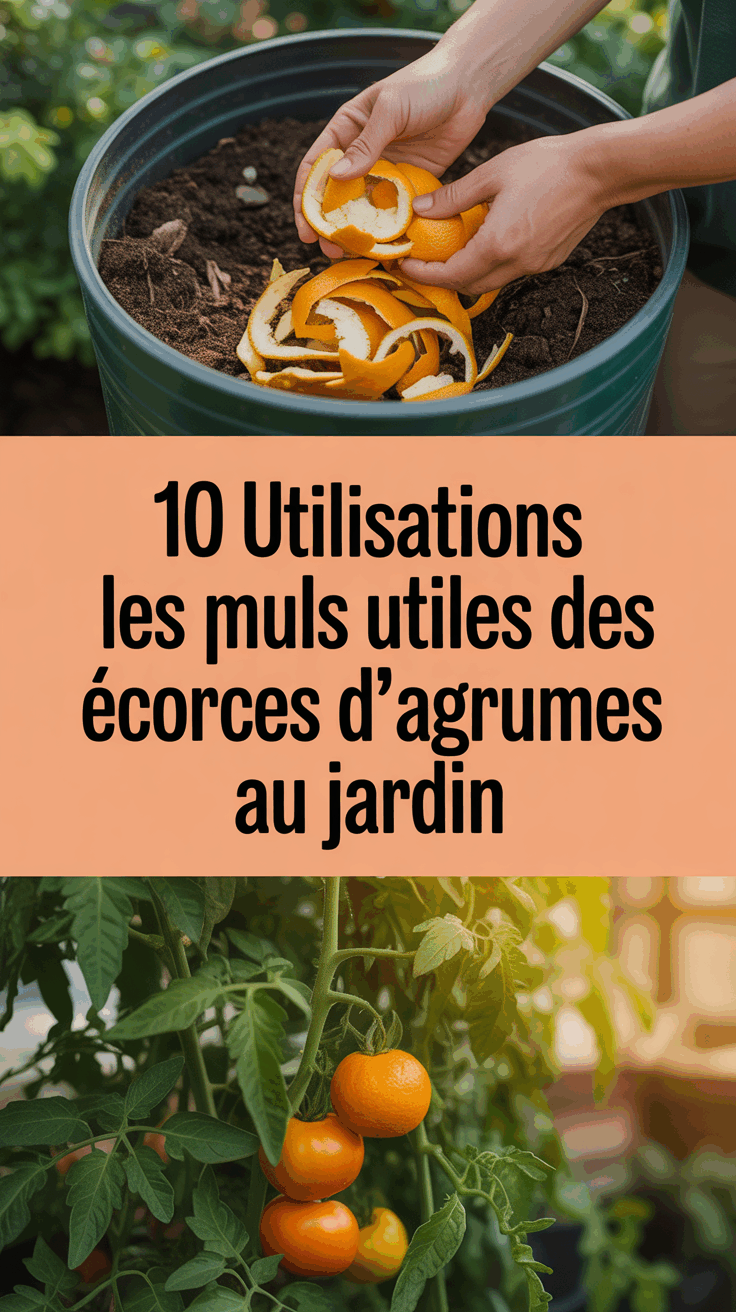 10 utilisations les plus utiles des écorces d’agrumes au jardin
