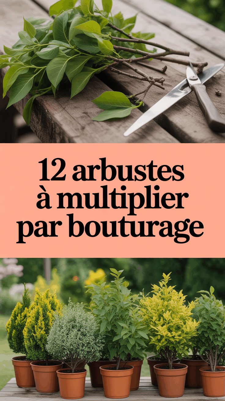 12 arbustes à multiplier par bouturage
