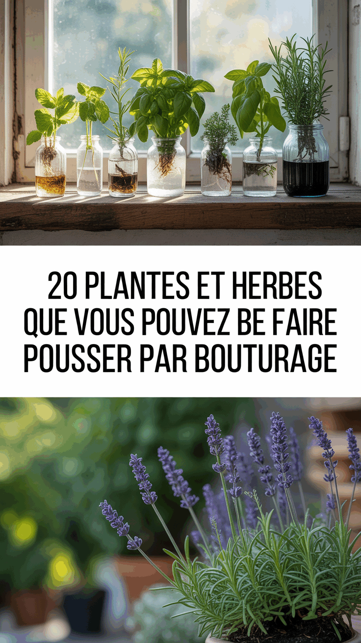 20 Plantes et Herbes Que Vous Pouvez Faire Pousser Par Bouturage