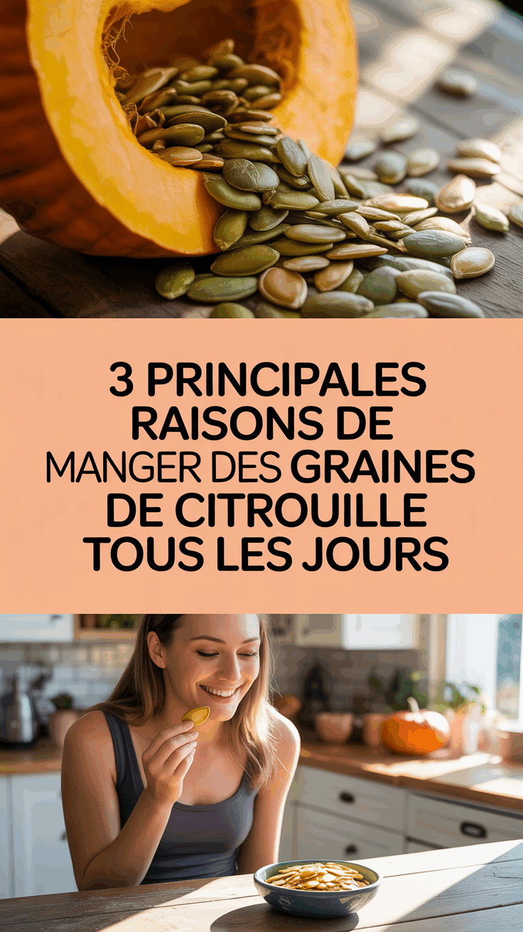 3 principales raisons de manger des graines de citrouille tous les jours