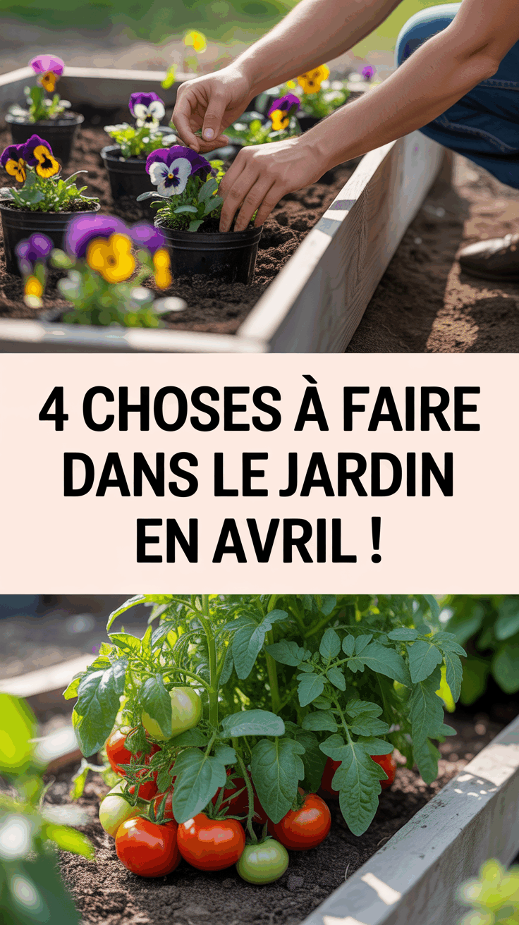 4 choses à faire dans le jardin en avril !