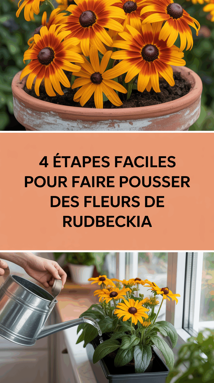 4 étapes faciles pour faire pousser des fleurs de rudbeckia