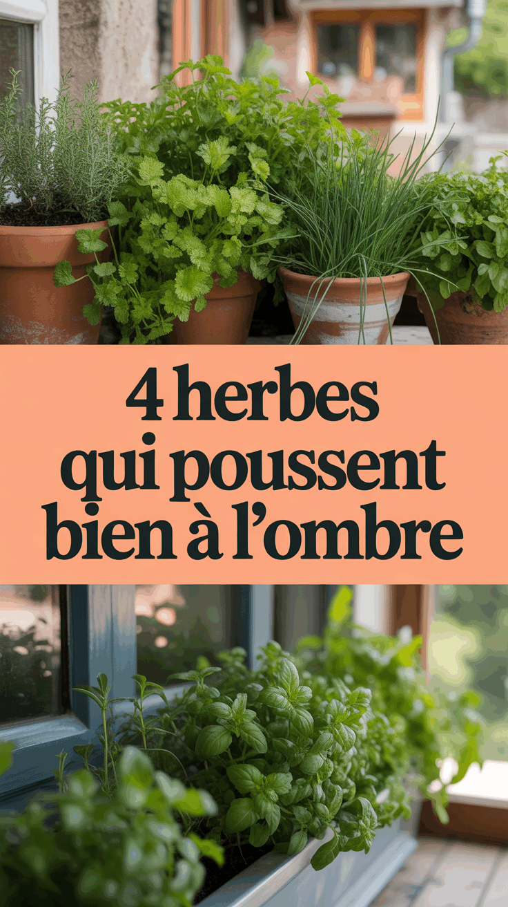 4 herbes qui poussent bien à l'ombre