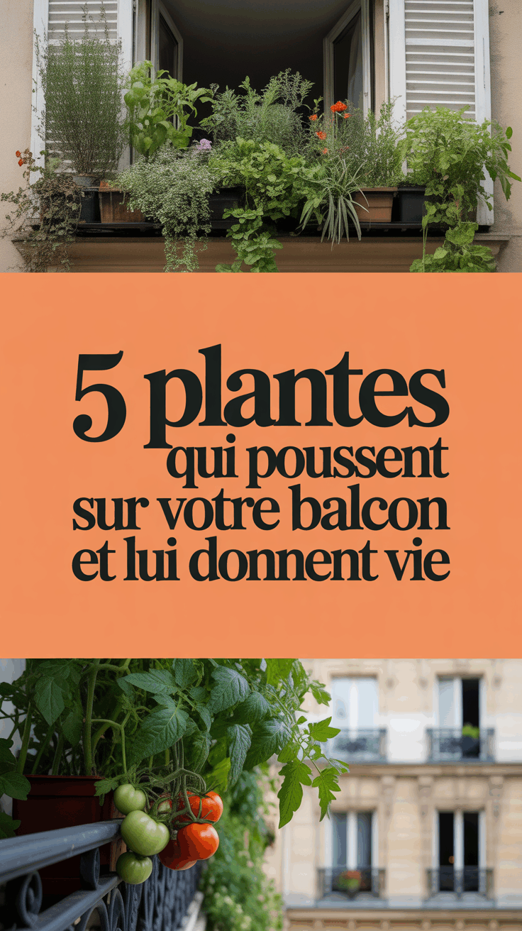 5 Plantes qui poussent sur votre balcon et lui donnent vie