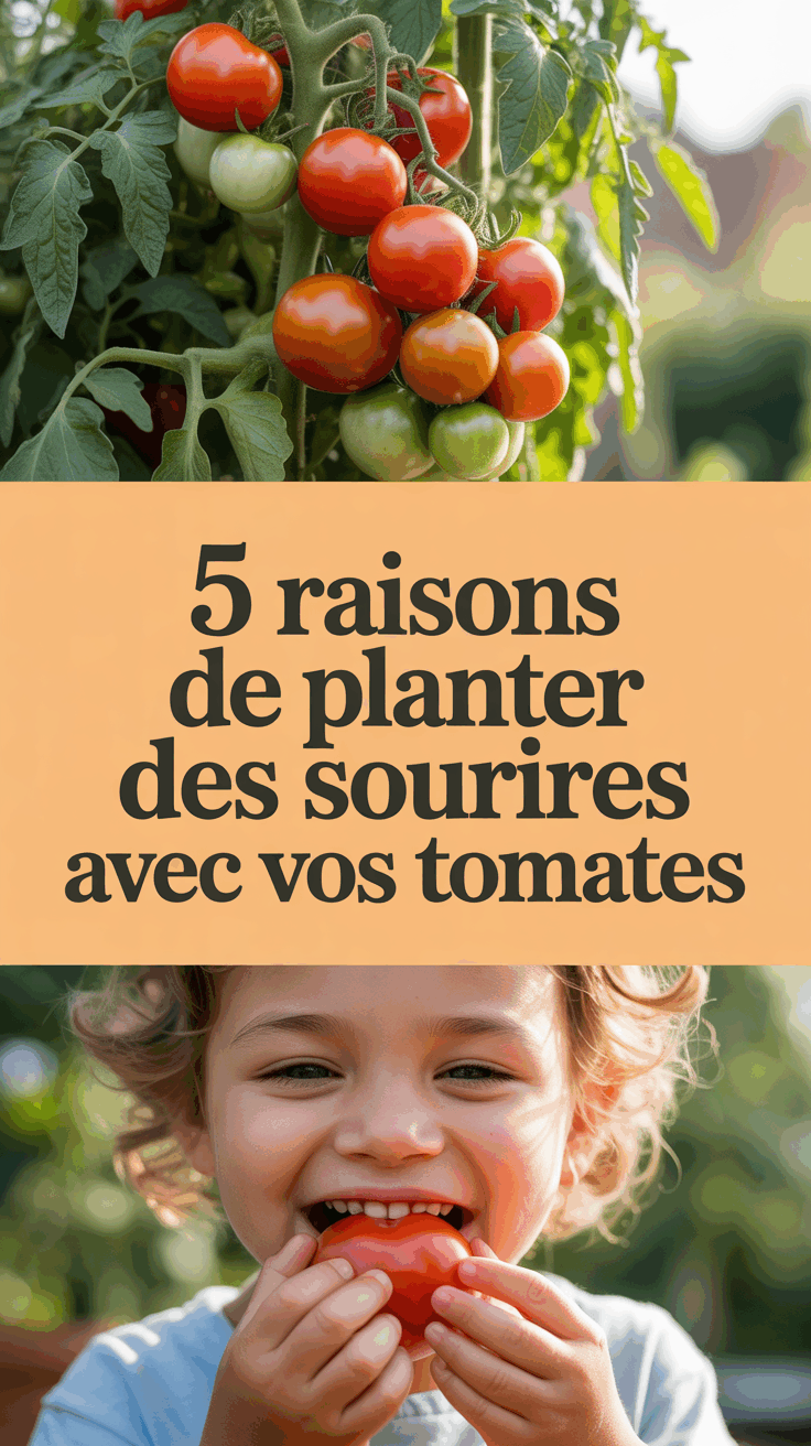 5 RAISONS DE PLANTER DES SOURIRES AVEC VOS TOMATES