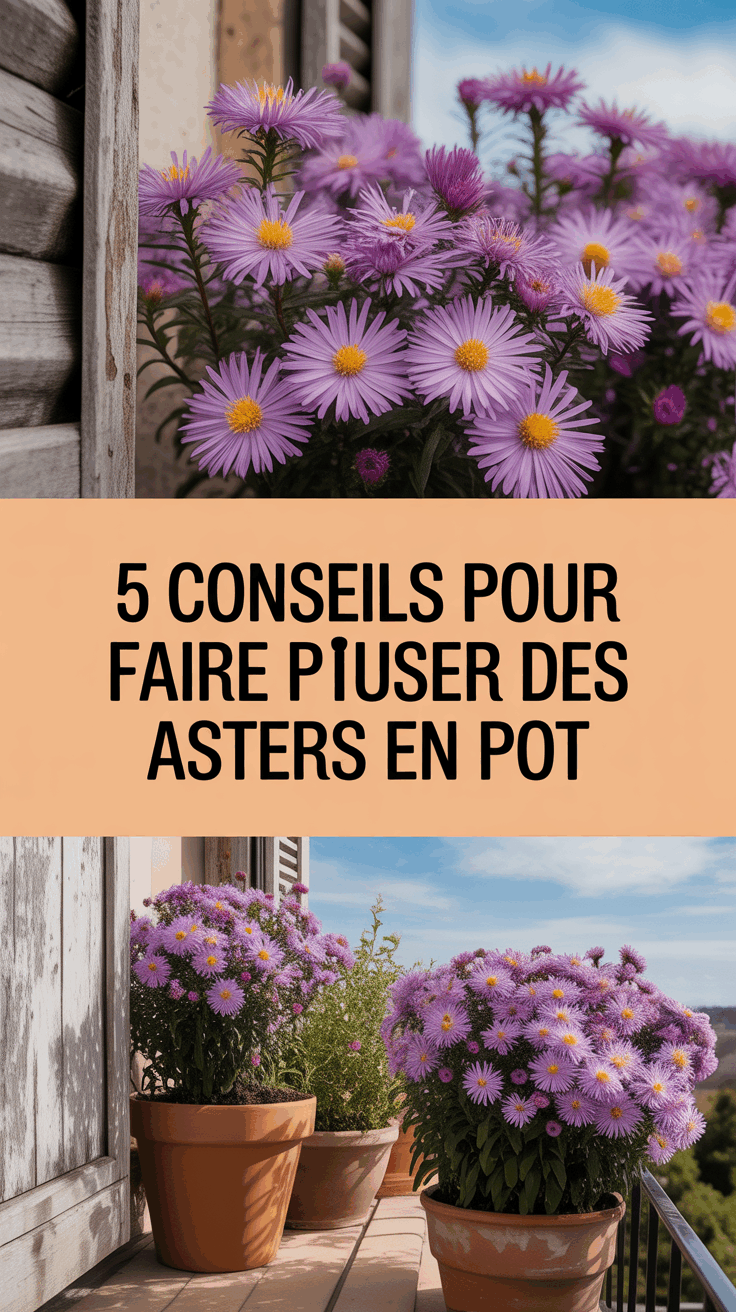 5 conseils pour faire pousser des asters en pot
