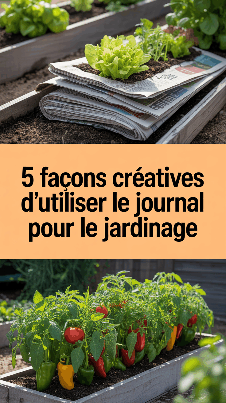 5 façons créatives d'utiliser le journal pour le jardinage