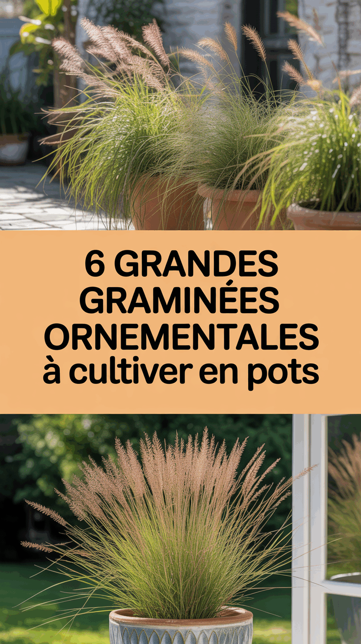 6 Grandes Graminées Ornementales à Cultiver en Pots
