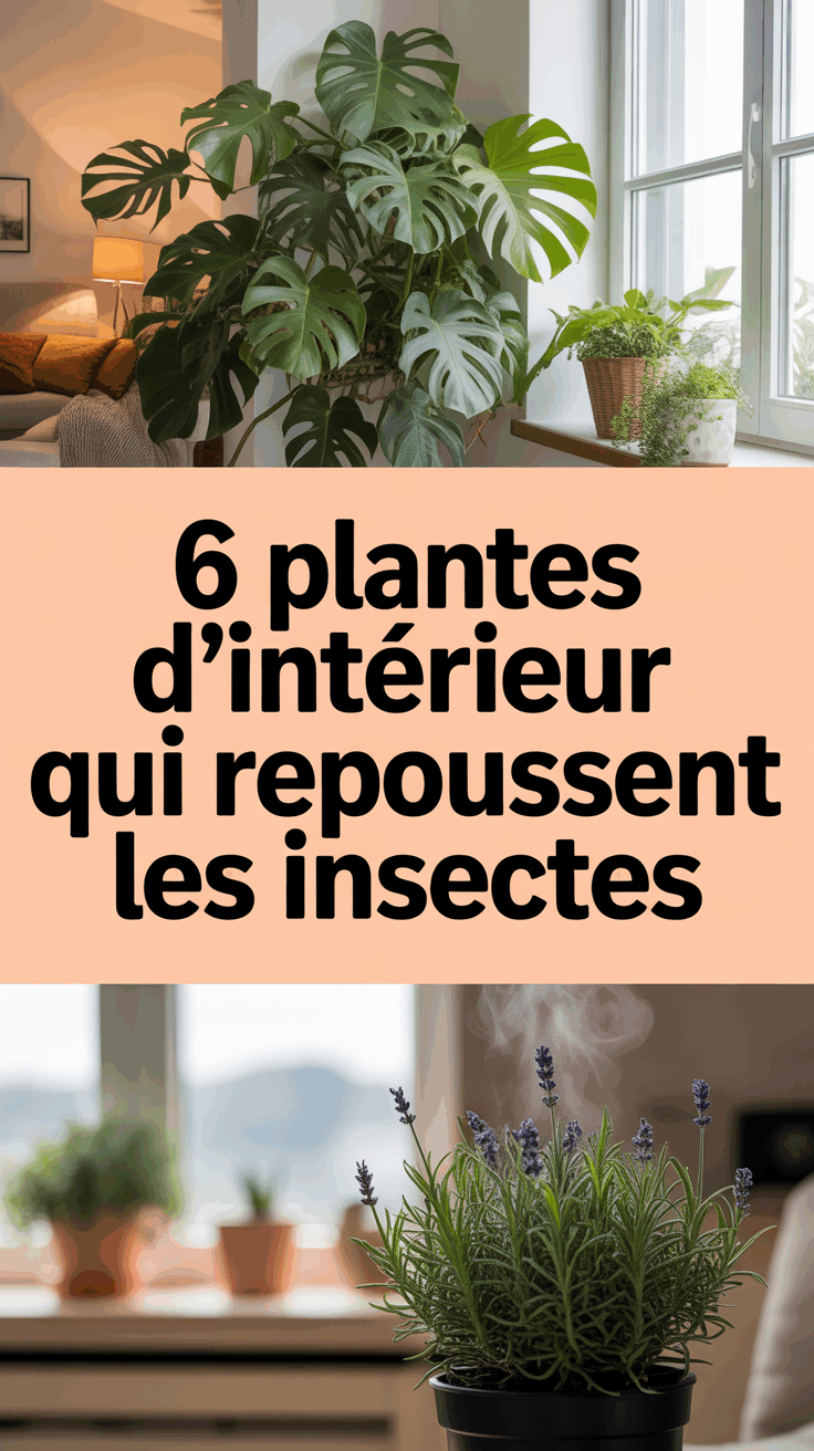 6 Plantes d&rsquo;intérieur qui repoussent les insectes