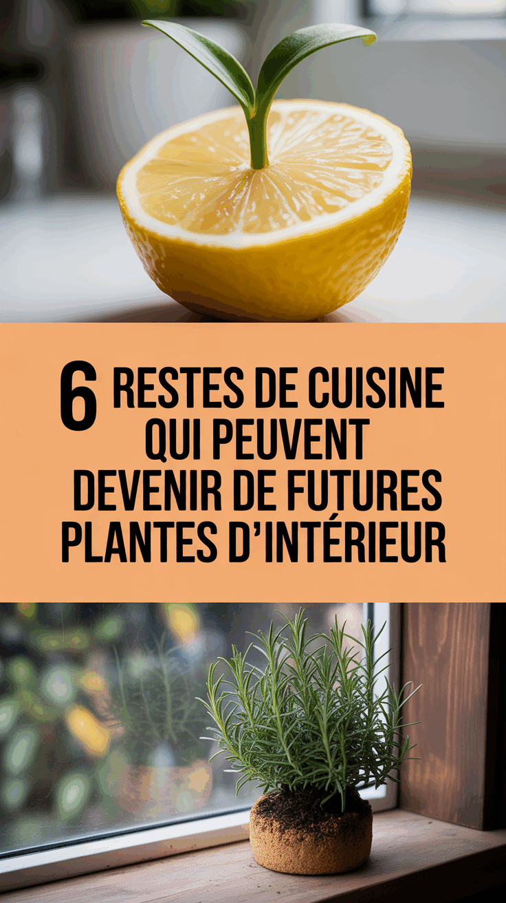 6 Restes de cuisine qui peuvent devenir de futures plantes d’intérieur