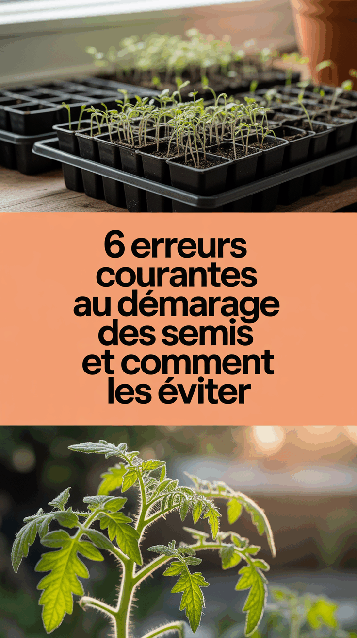 6 erreurs courantes au démarrage des semis et comment les éviter