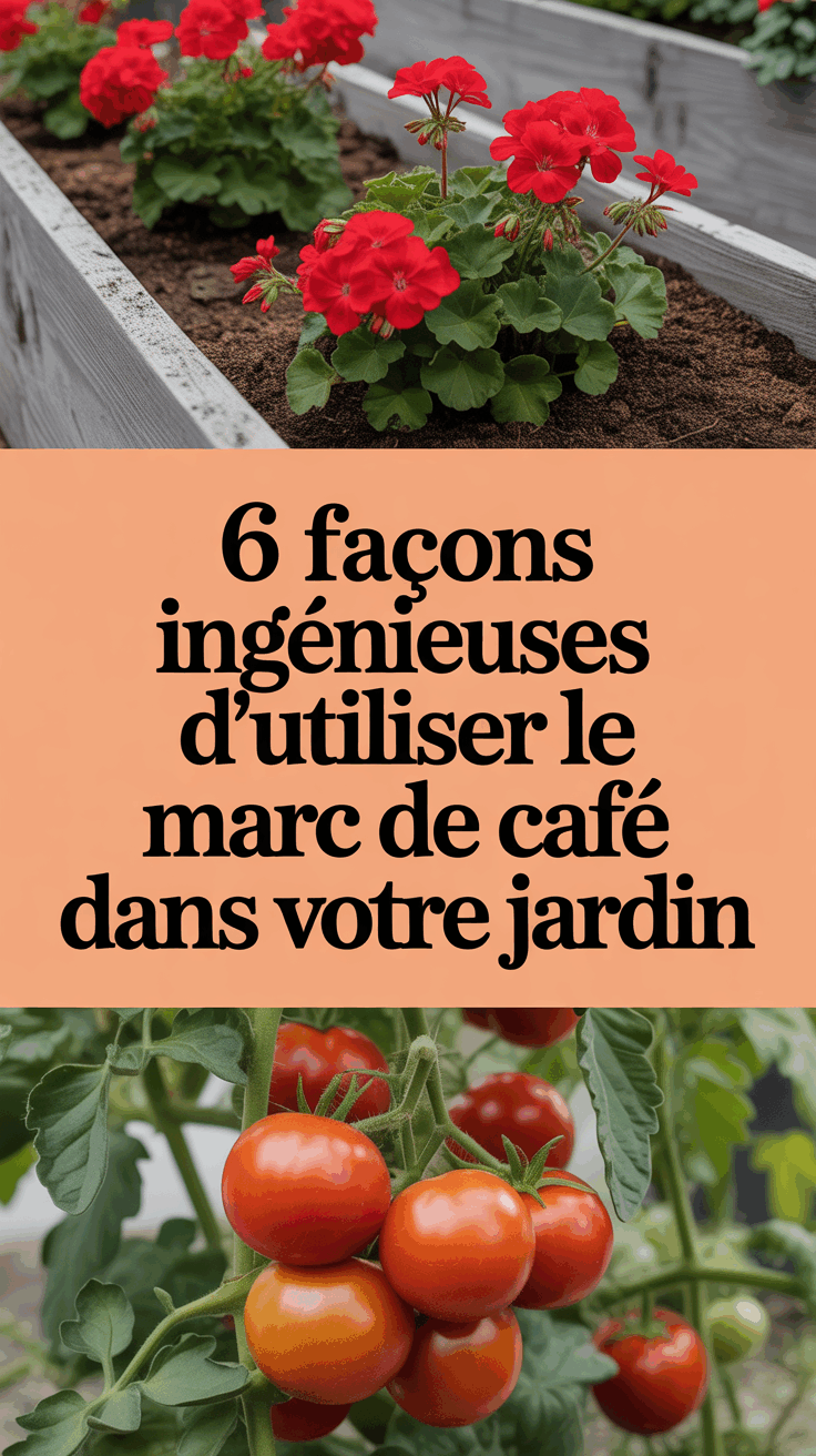 6 façons ingénieuses d'utiliser le marc de café dans votre jardin