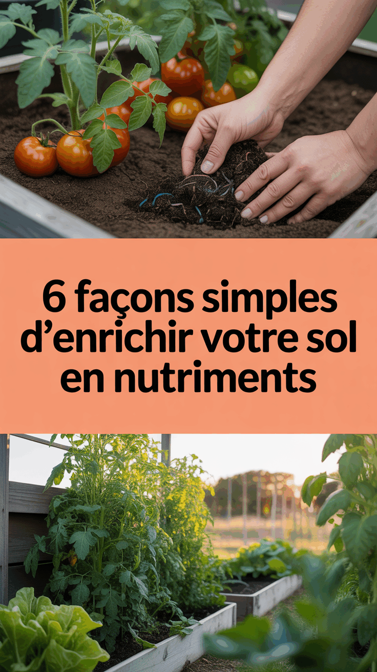6 façons simples d’enrichir votre sol en nutriments