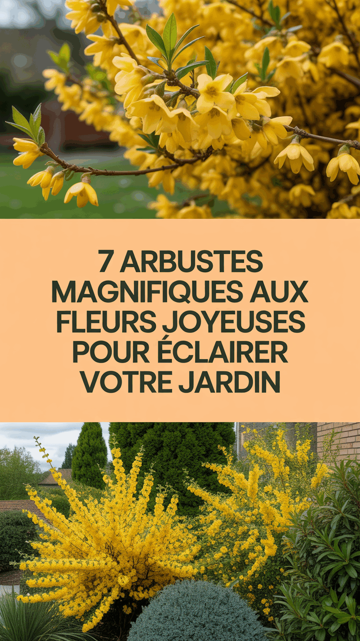 7 Arbustes Magnifiques aux Fleurs Jaunes Joyeuses pour Éclairer Votre Jardin