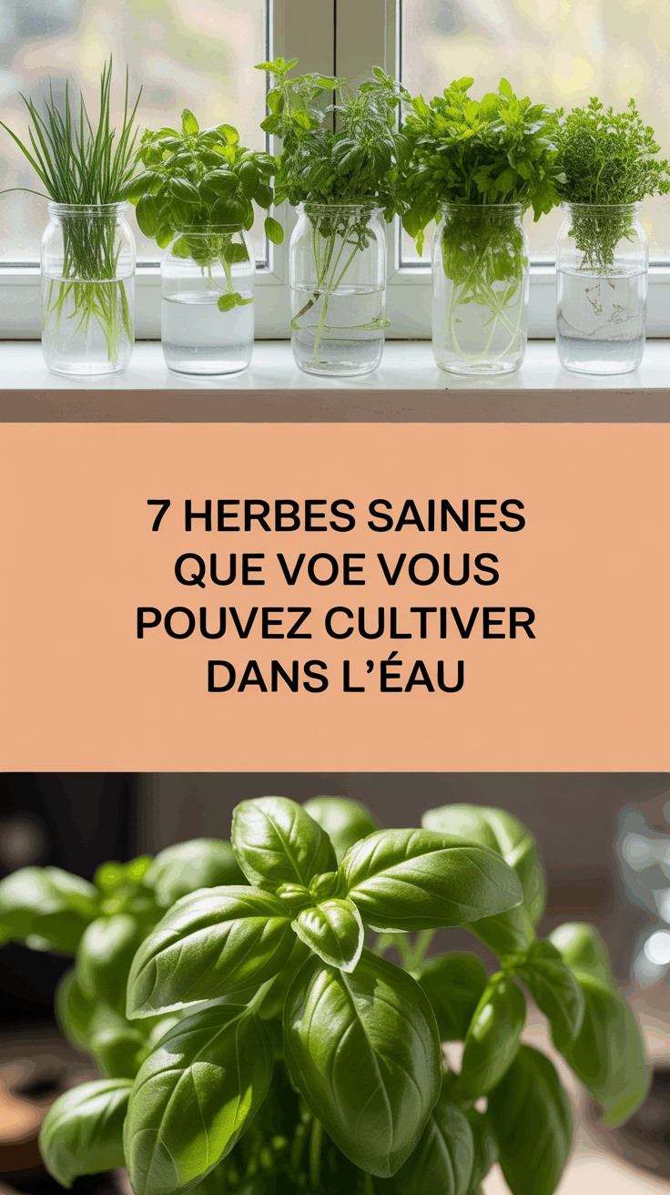 7 Herbes Saines Que Vous Pouvez Cultiver dans l'Eau