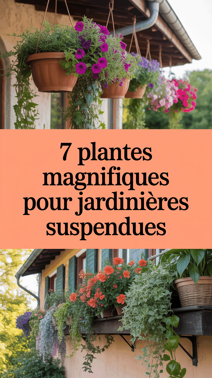 7 Plantes Magnifiques pour Jardinières Suspendues