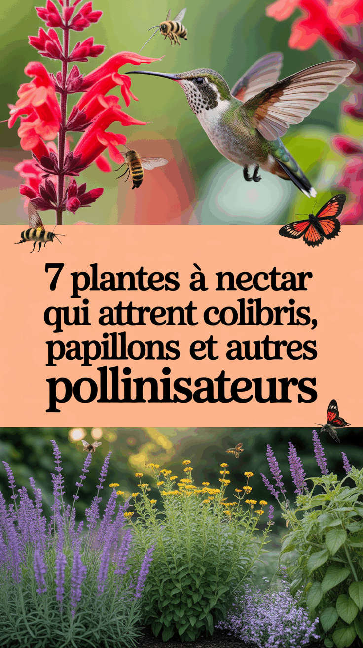 7 Plantes à Nectar Qui Attirent Colibris, Papillons et Autres Pollinisateurs