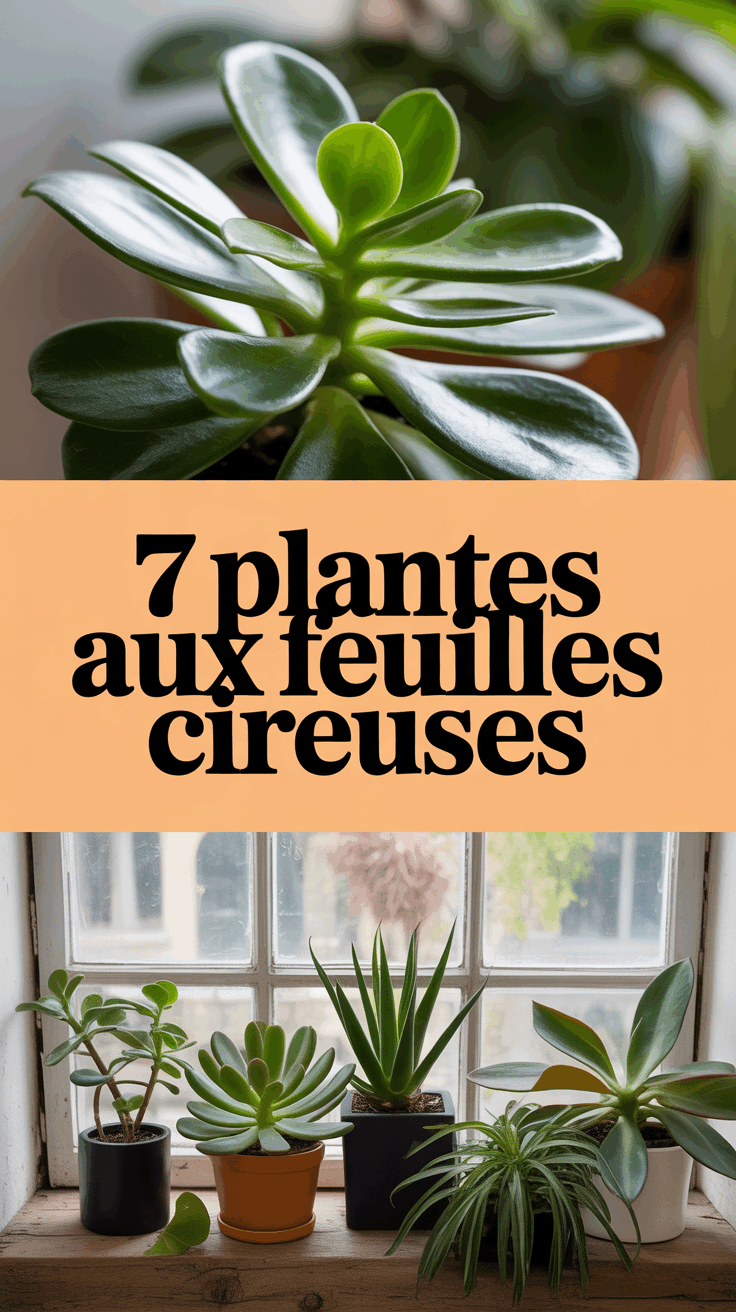 7 Plantes aux feuilles cireuses
