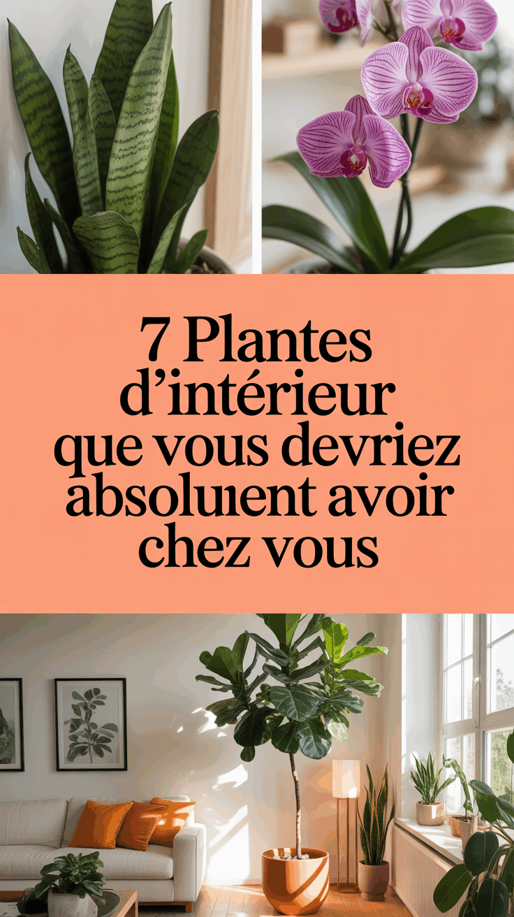 7 Plantes d’Intérieur Que Vous Devriez Absolument Avoir Chez Vous