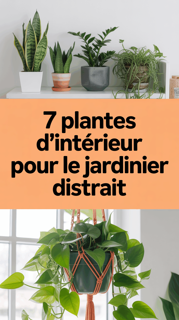 7 Plantes d&rsquo;intérieur pour le jardinier distrait