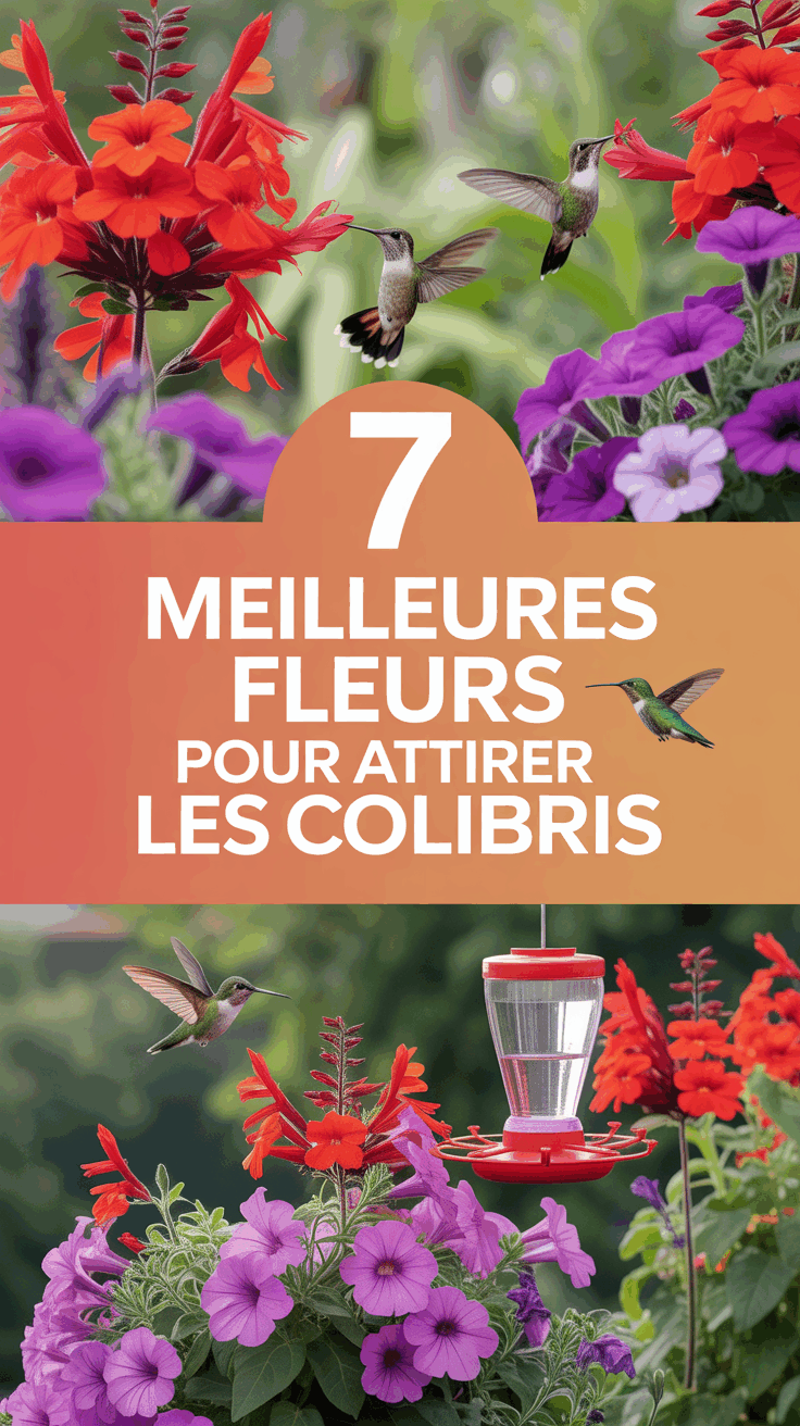 7 meilleures fleurs pour attirer les colibris