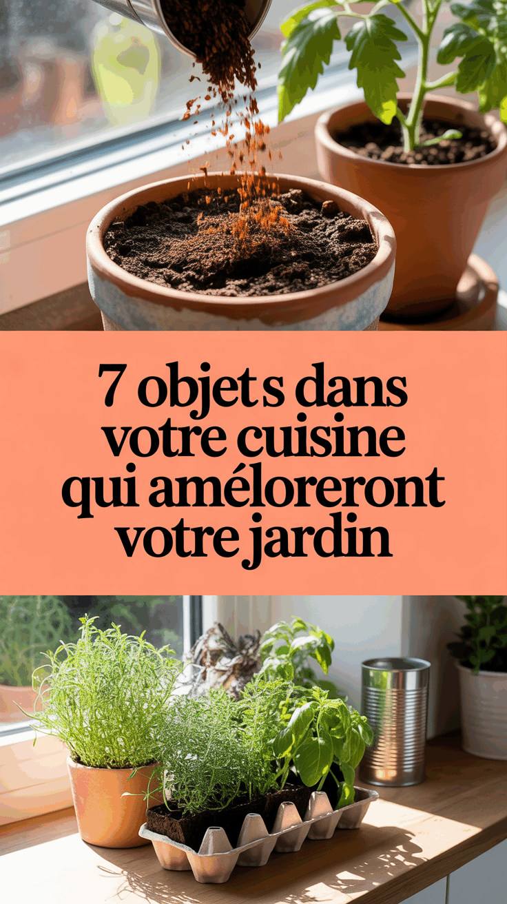 7 objets dans votre cuisine qui amélioreront votre jardin