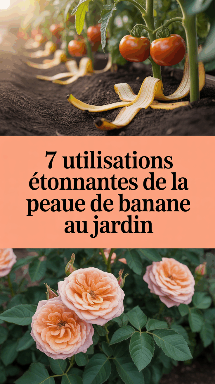 7 utilisations étonnantes de la peau de banane au jardin