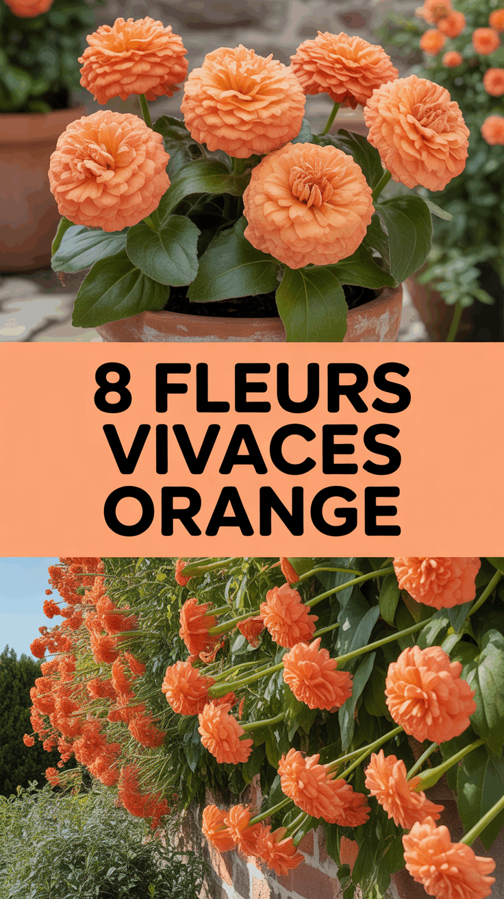 8 Fleurs Vivaces Orange