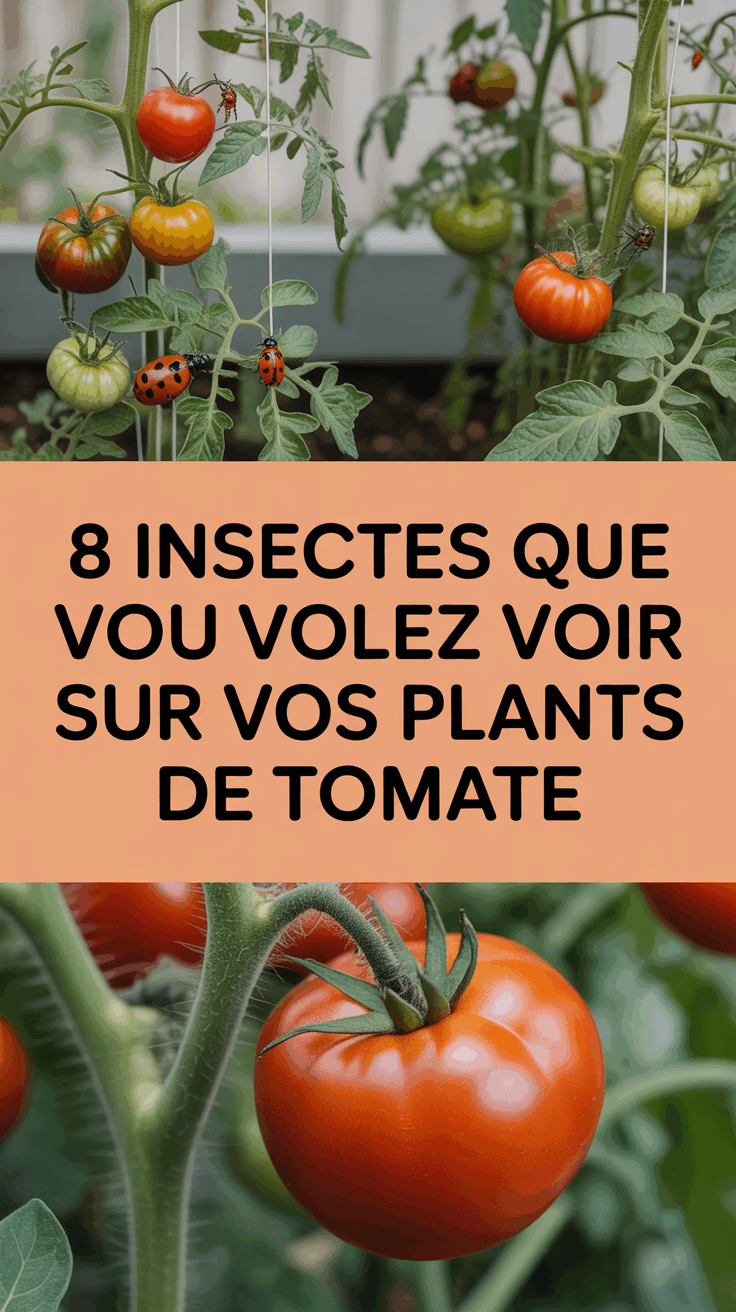 8 Insectes Que Vous Voulez Voir Sur Vos Plants de Tomate