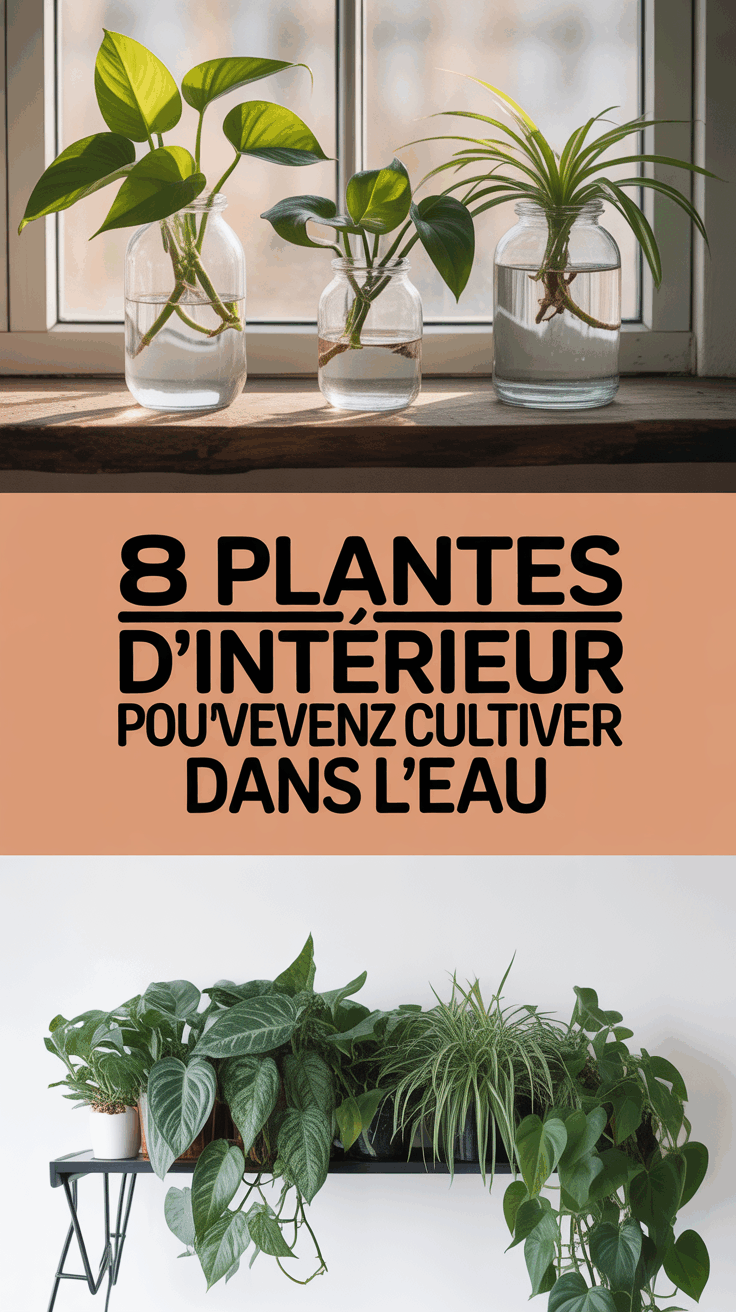 8 Plantes d'intérieur que vous pouvez facilement cultiver dans l'eau