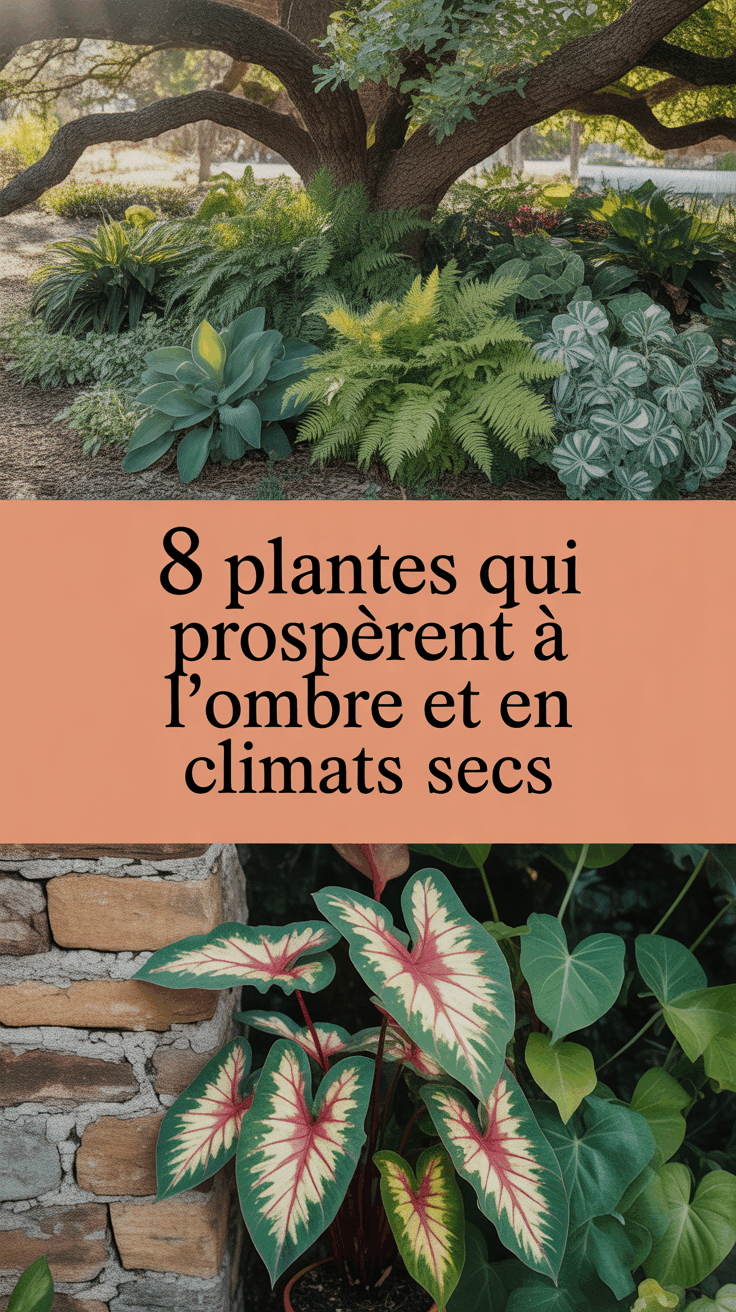 8 Plantes qui prospèrent à l'ombre et en climats secs