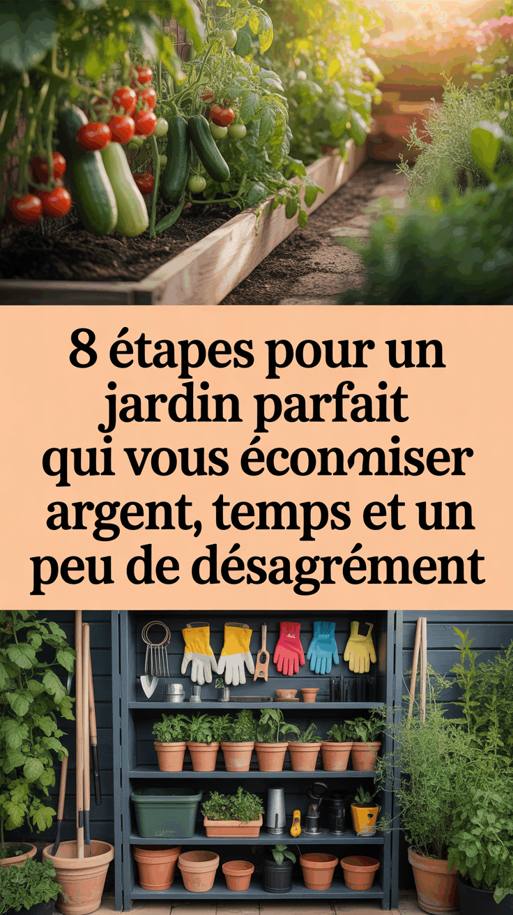 8 étapes pour un jardin parfait qui vous fera économiser argent, temps et un peu de désagrément
