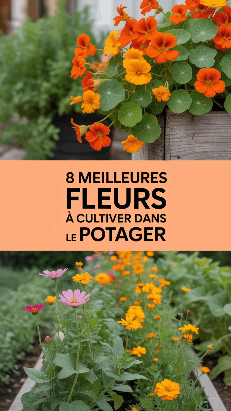 8 meilleures fleurs à cultiver dans le potager
