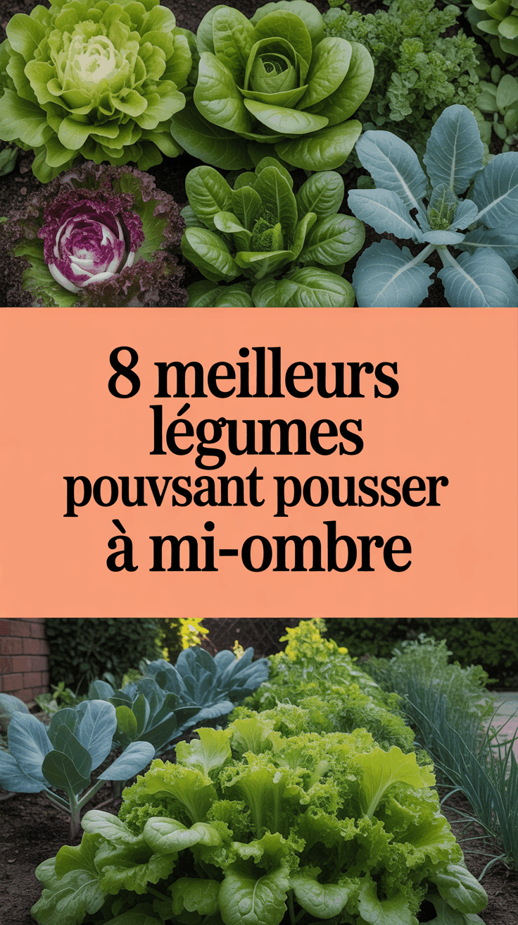 8 meilleurs légumes pouvant pousser à mi-ombre