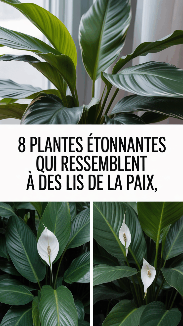 8 plantes étonnantes qui ressemblent à des lis de la paix
