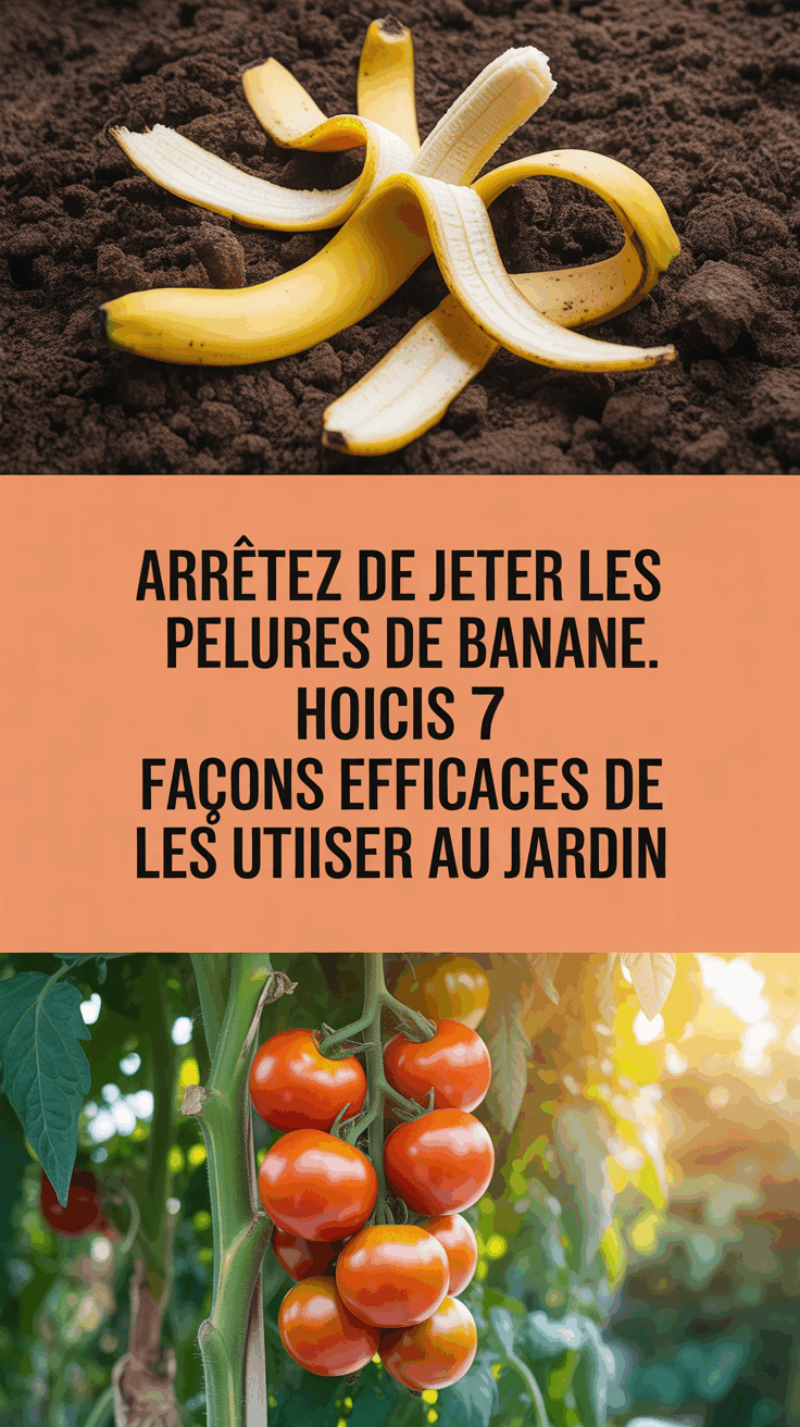 Arrêtez de jeter les pelures de banane. Voici 7 façons efficaces de les utiliser au jardin