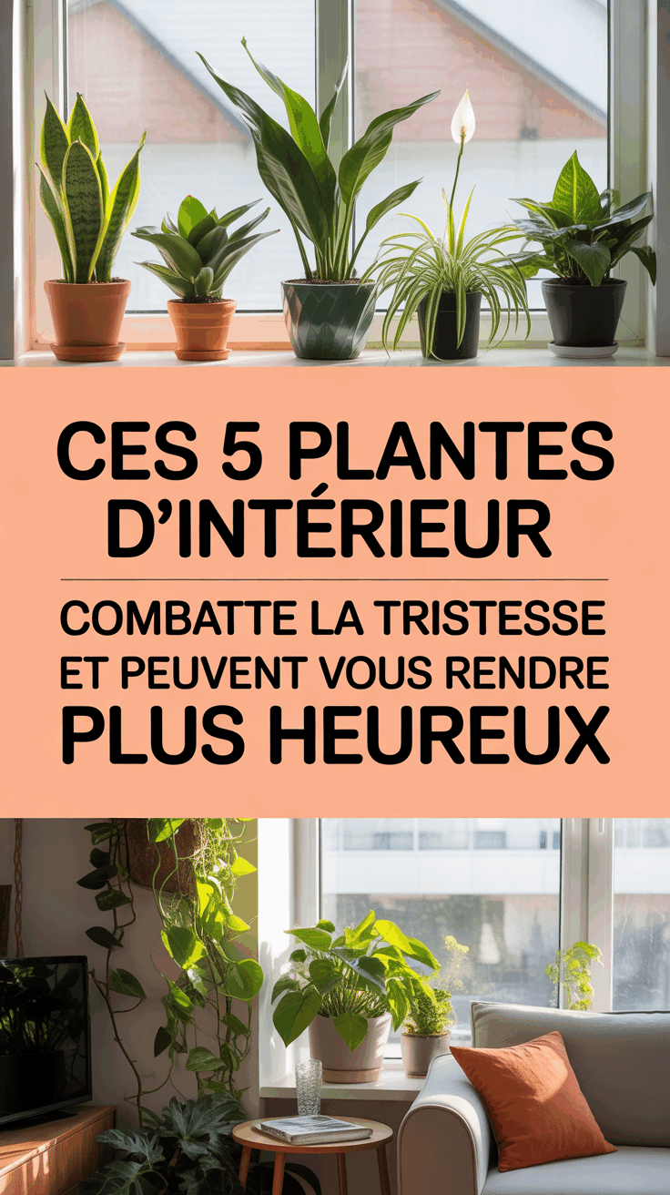 Ces 5 Plantes d'Intérieur Combatte la Tristesse et Peuvent Vous Rendre Plus Heureux