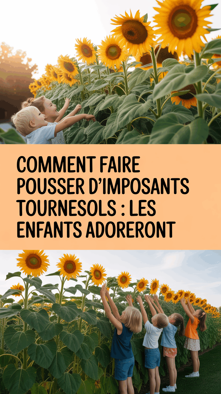 Comment Faire Pousser d’Imposants Tournesols : Les Enfants Adoreront