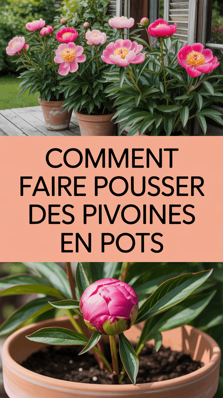 Comment Faire Pousser des Pivoines en Pots