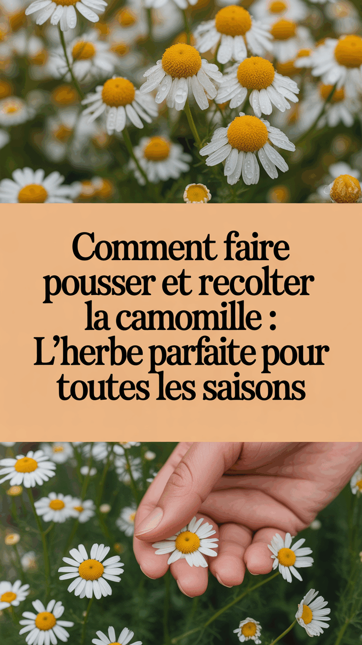 Comment Faire Pousser et Récolter la Camomille : L’Herbe Parfaite pour Toutes les Saisons