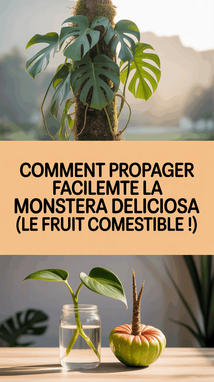 Comment Propager Facilement la Monstera Deliciosa (Le Fruit Comestible !)