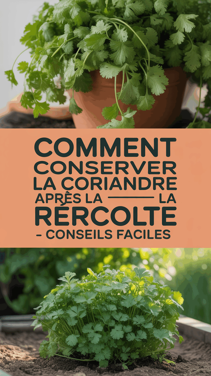 Comment conserver la coriandre après la récolte – Conseils faciles