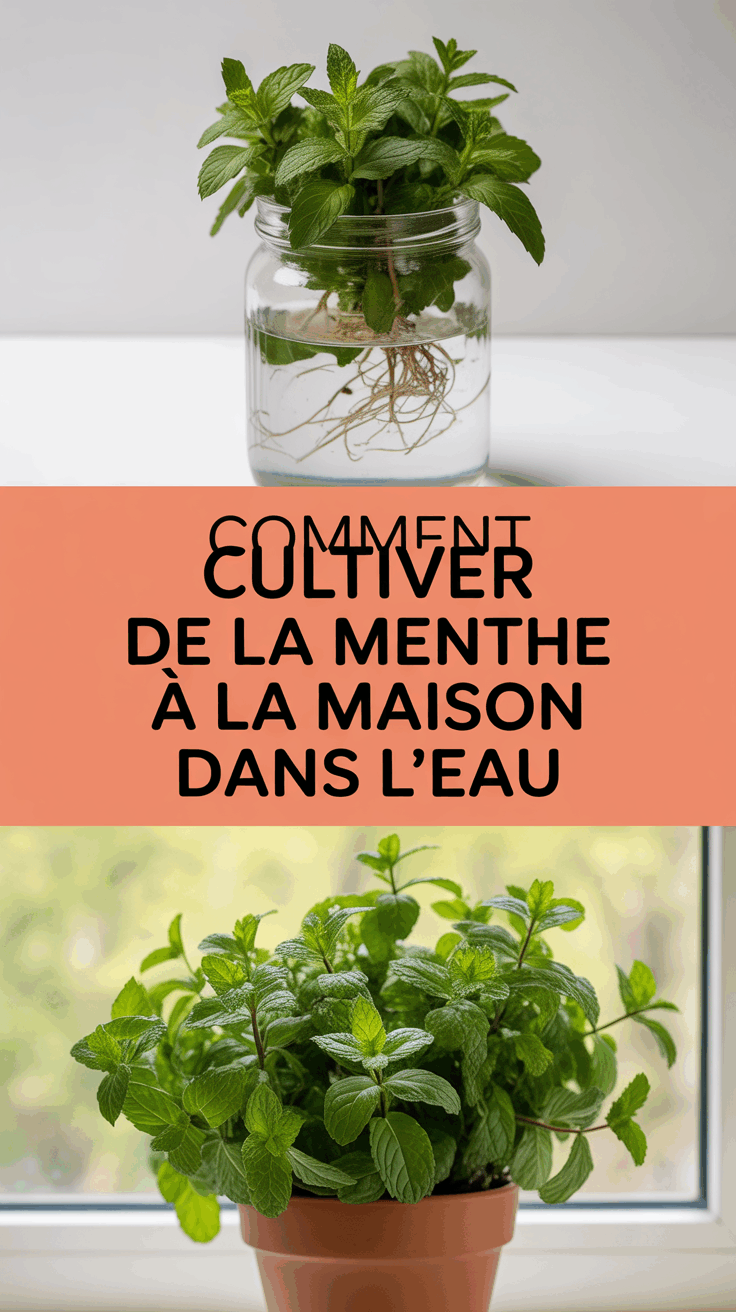 Comment cultiver de la menthe à la maison dans l&rsquo;eau