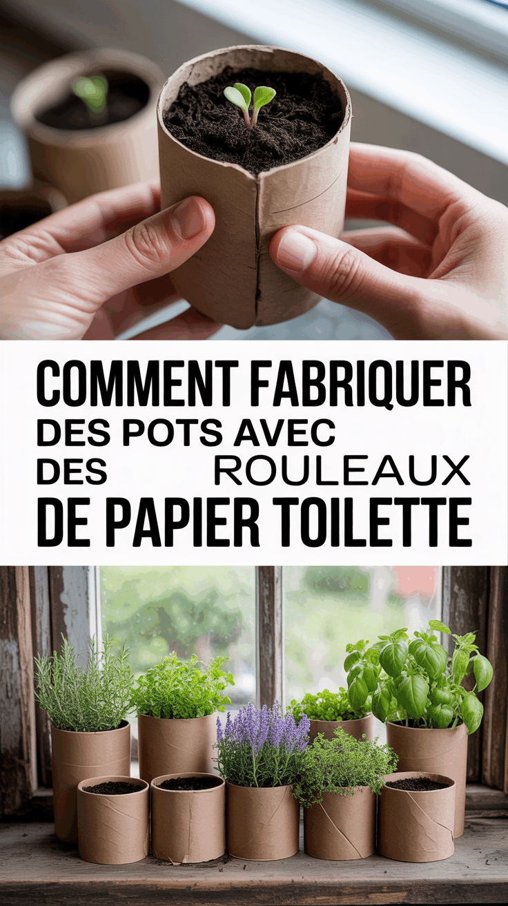 Comment fabriquer des pots avec des rouleaux de papier toilette