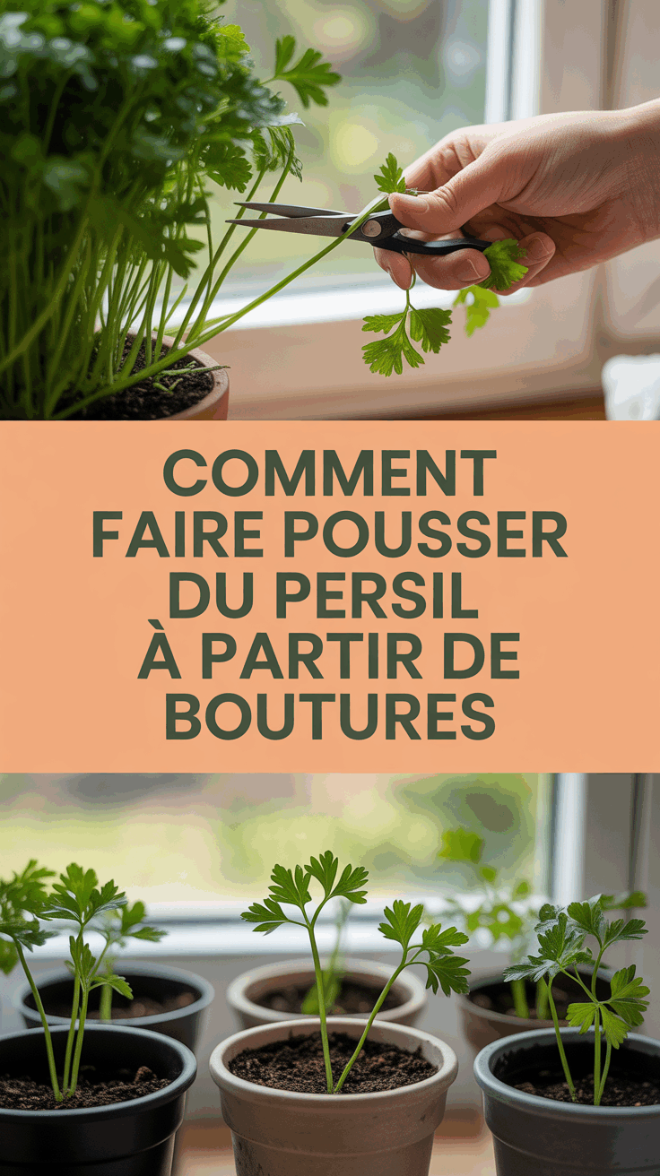 Comment faire pousser du persil à partir de boutures