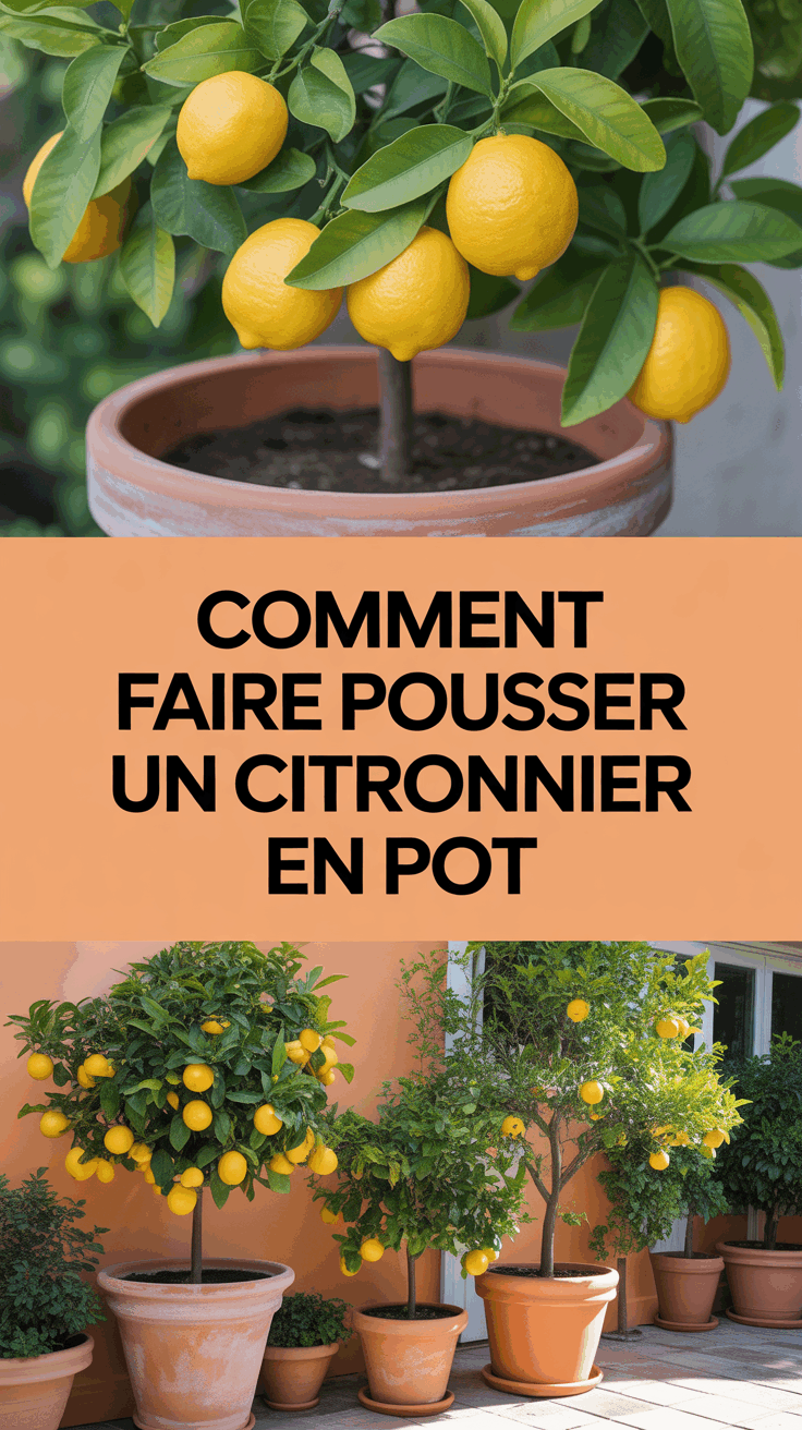 Comment faire pousser un citronnier en pot