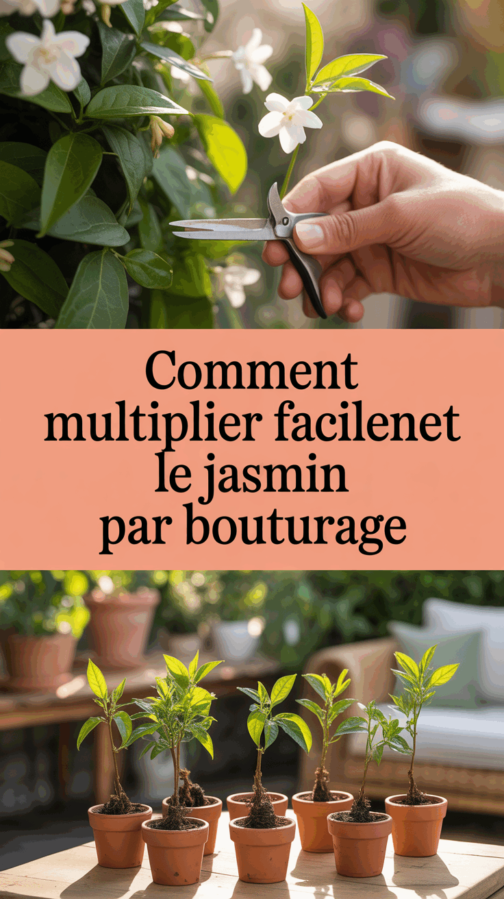 Comment multiplier facilement le jasmin par bouturage